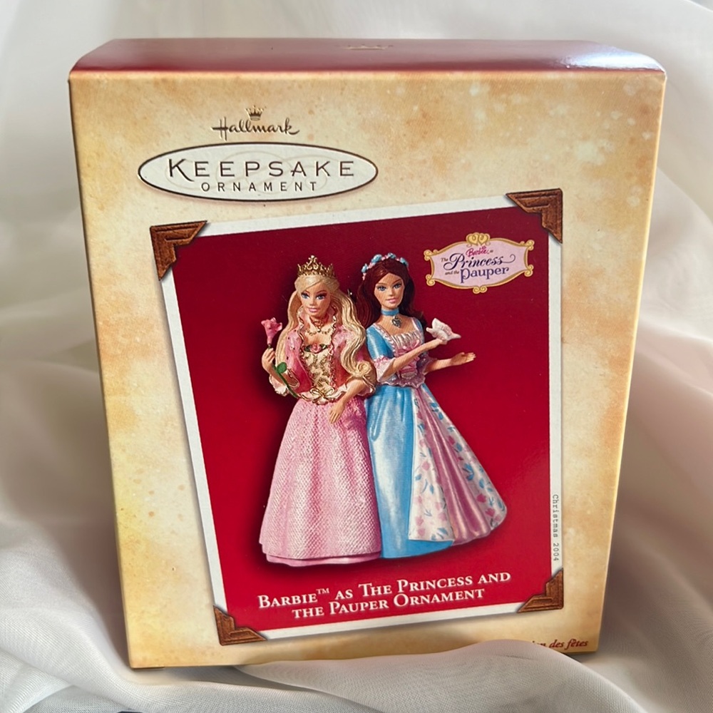 2004 Barbie as The Princess and The Pauper Hallmark Ornament